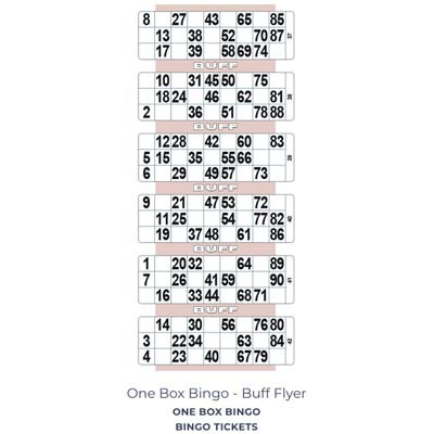 One Box Bingo Buff Flyer - PUB GIANT