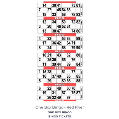 One Box Bingo Red Flyer - PUB GIANT